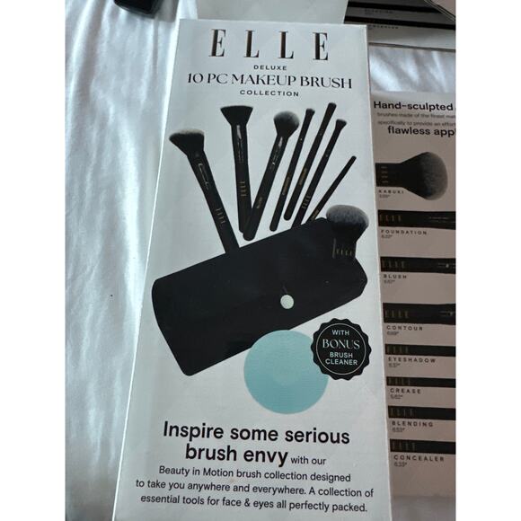 Elle 10 Piece Makeup Brush - Picture 3 of 5